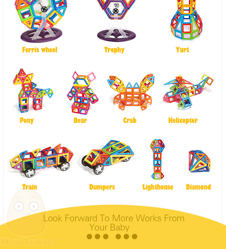 MKT Neon Magnetic Toy Blocks