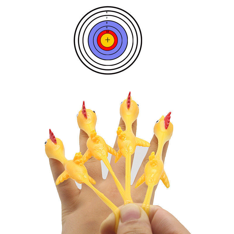 MKT Wall Stick Slingshot Chicken Toy