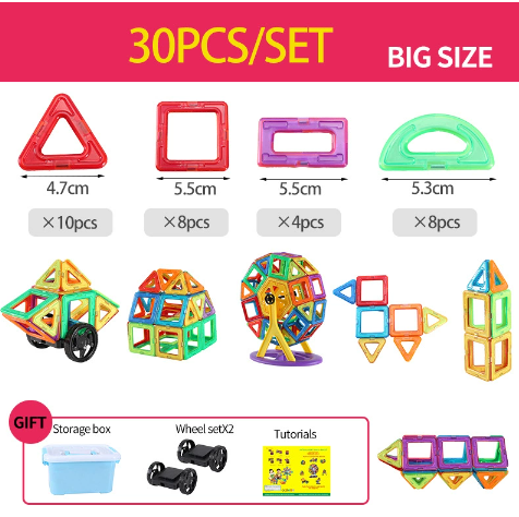MKT Neon Magnetic Toy Blocks