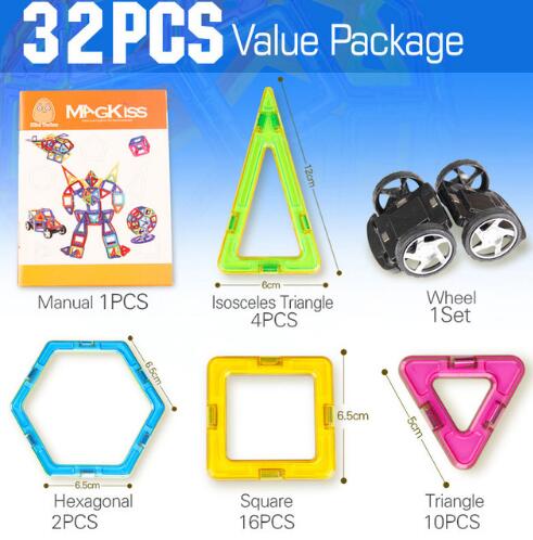 MKT Neon Magnetic Toy Blocks